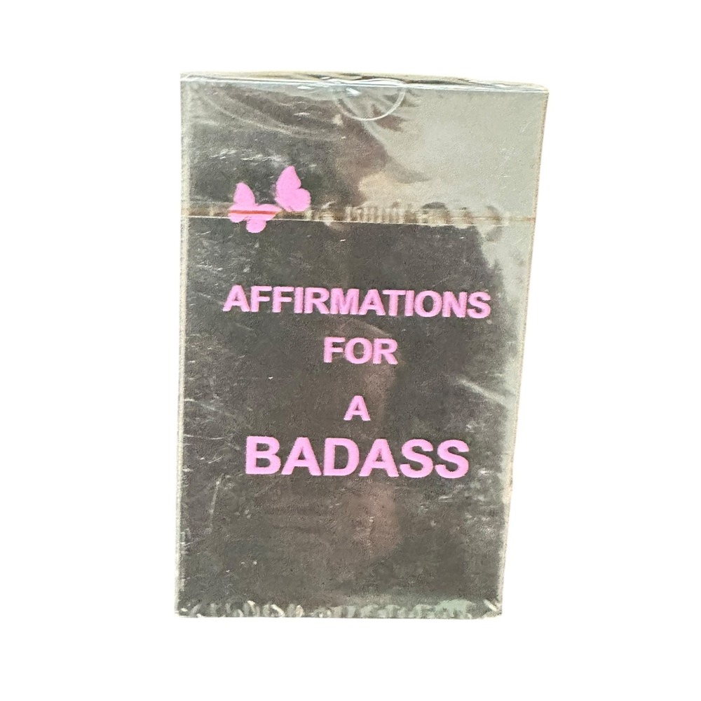 Affirmations for a Badass Card Deck Self Care Confidence Gift Pink